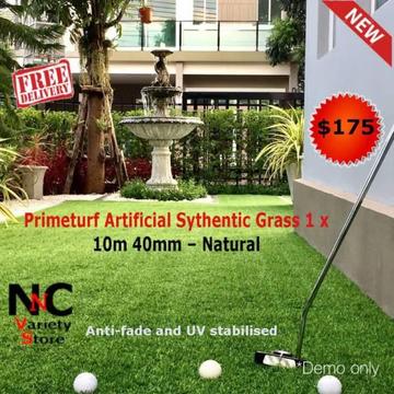 Primeturf Artificial Sythentic Grass 1 x 10m 40mm - Natura