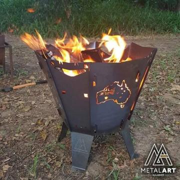 Camping Fire Pit - Flat Pack, Portable, 4wd, Camping