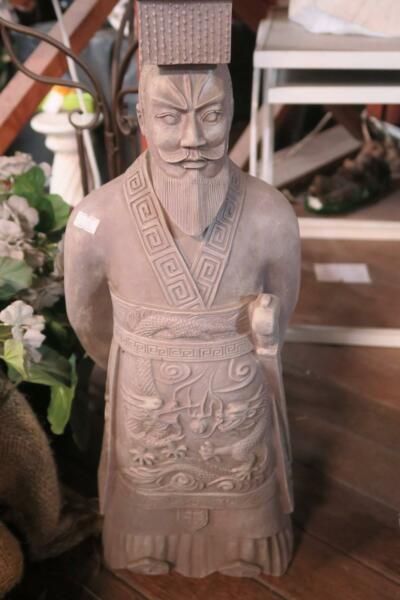 chinese warrior garden statue