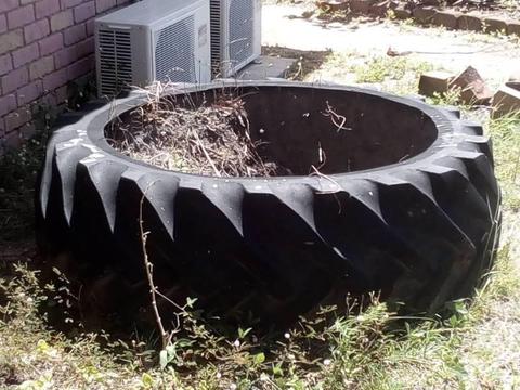 Two Big Used Tractor Tires Free