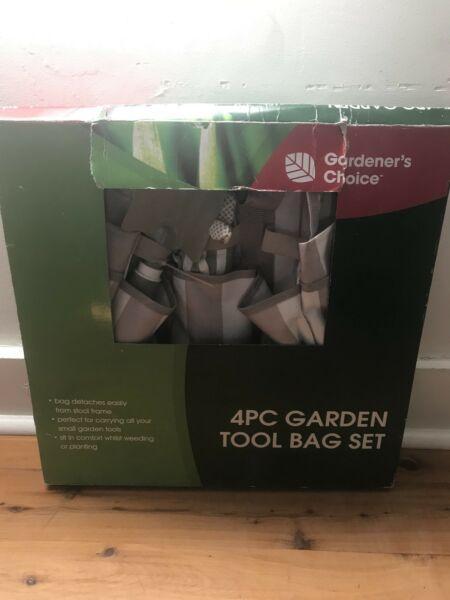New in box garden tool bag set