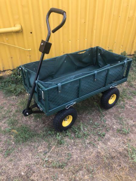 NEW SMALL MESH GARDEN CART WITH LINER