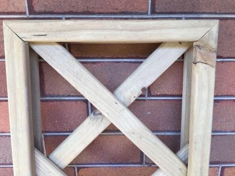 Wooden lattice - framed