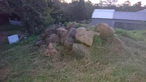 Large rocks available for all of your stone needs. Need picked up ASAP