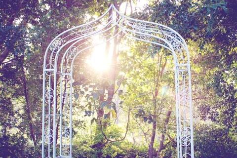 Garden arbour wedding arch