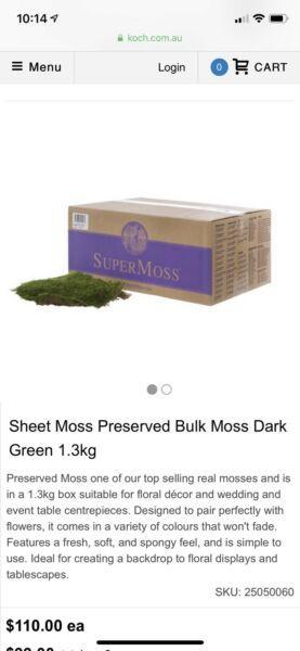 Super moss sheet moss preserved moss