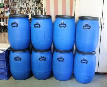 Blue water drums