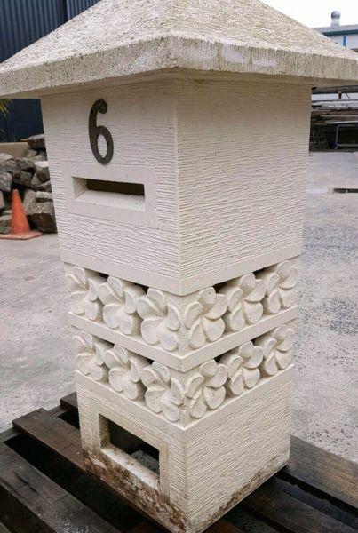 Mail box - hand carved Balinese stone
