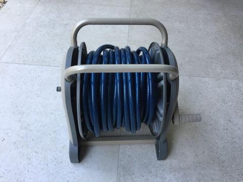 Great condition 15m hose and Pope premium hose reel