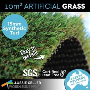 10 SQM Synthetic Turf Artificial Fake Grass Plastic Lawn Flooring