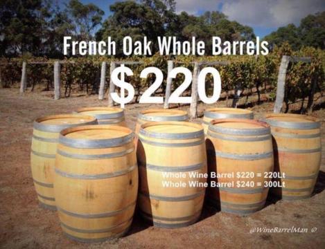 Wine Barrels French Oak Great Xmas Gift Pick Up Salter Point / Como