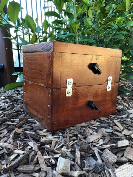 Stingless Native Beehive Side Entry | Stained | OATH Bee Hive