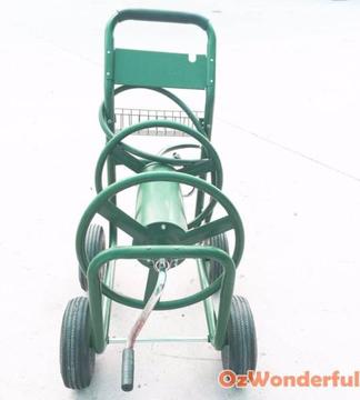 Garden Hose Cart Water Trolley Reel Powder Coated Steel Holder