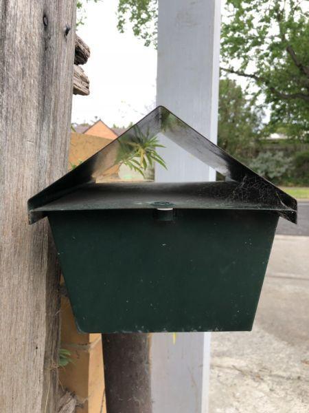 Green Metal Letterbox