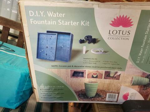 DIY water fountain starter kit new in box
