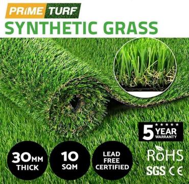10 sqm 30mm high artificial turf 2x available
