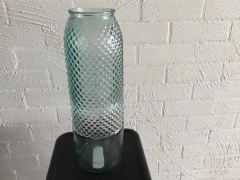 Vase hand made 100% Recycled Glass