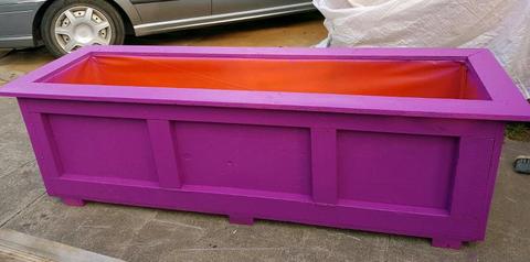 Wooden planter box from $75-150