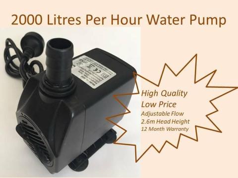 High quality submersible pump for water features, ponds, aquarium