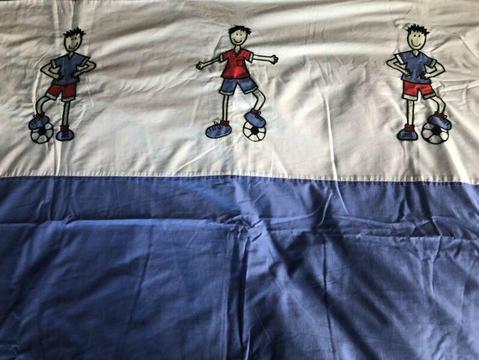 Single bed doona/quilt cover - kids soccer theme