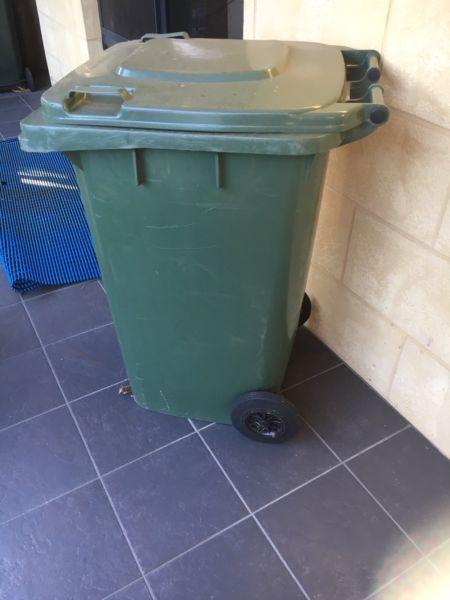 Green Rubbish Bin