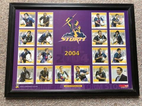 2004 Melbourne Storm limited edition framed print