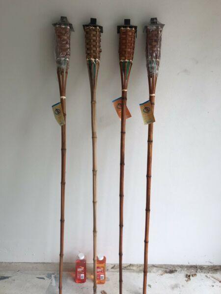 Garden Bamboo torches