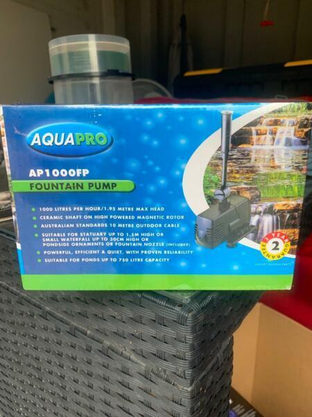 Never been used Aqua Pro Fountain Pump