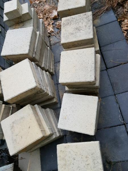 Square paving brick Cream color