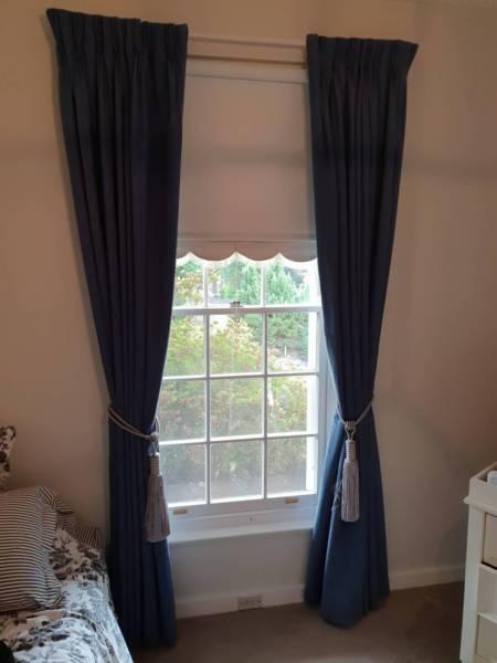 Beautiful Blue curtains in perfect condition