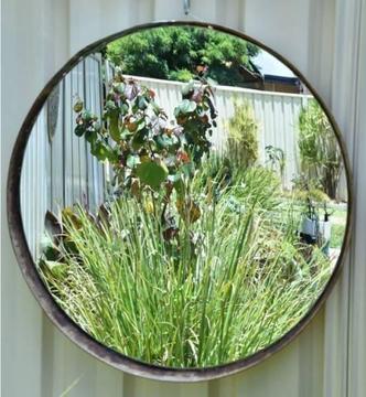 Rustic Outdoor Garden Mirror