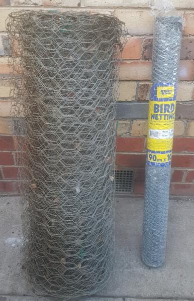 Two Rolls of Whites Quality Bird and chicken Wire
