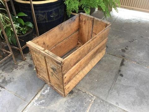Old wooden box/planter