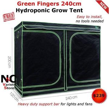 Green Fingers 240cm Hydroponic Grow Tent