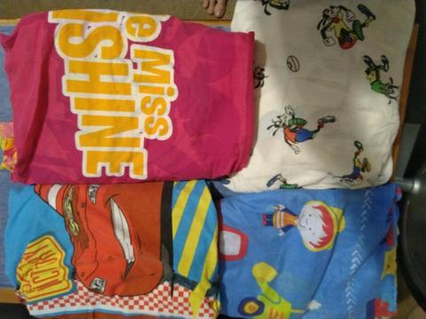4 single bed children's quilt covers