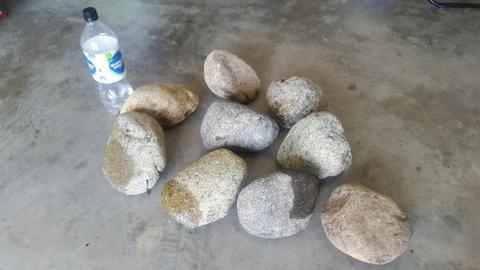 Garden rocks boulder