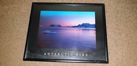 Picture and frame of Antarctica