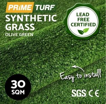 30 SQM Synthetic Artificial Grass Turf Plastic Olive Plant