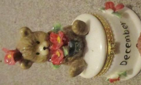 December Bear Trinket Box ***NEW***