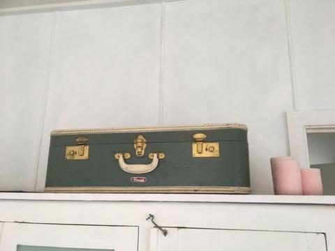 Decorator vintage suitcase