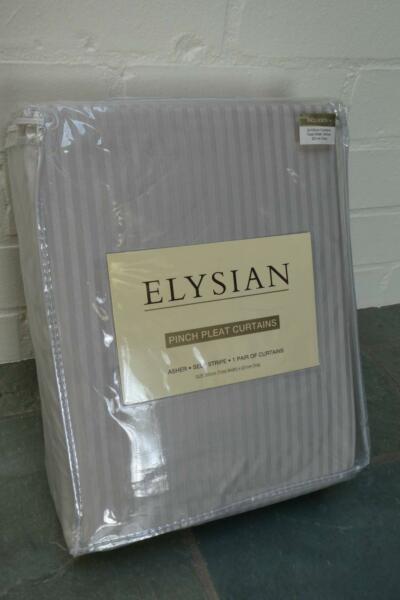 Full length pinch pleat curtains - NEW