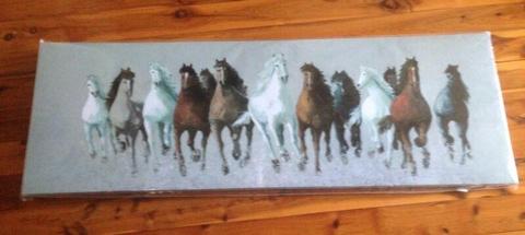 Horses printed paint