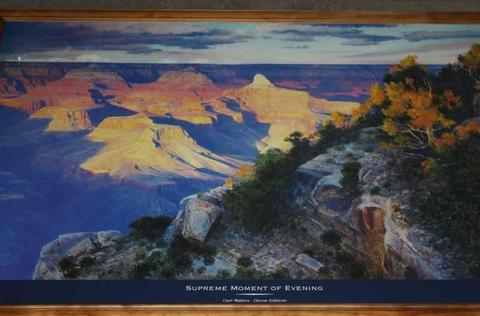 Extra Large Framed With Glass Print - Supreme Moment of Evening