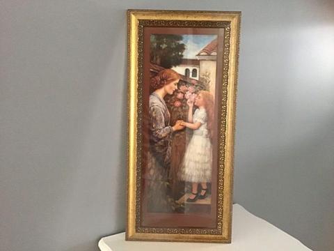 Wanted: Framed old fashioned look print / picture with ornate gold frame