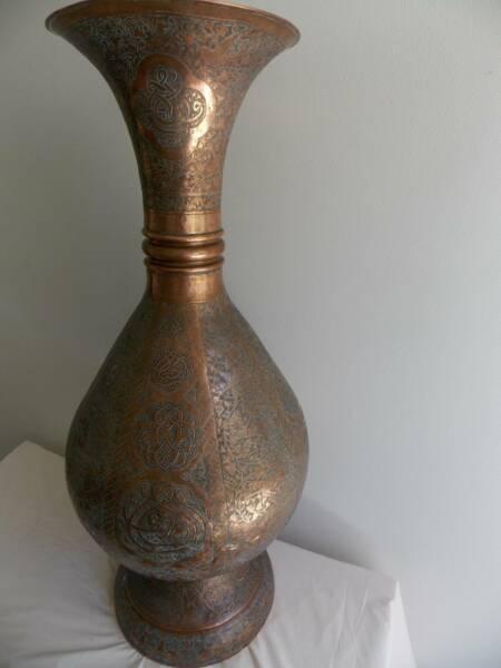 Solid Copper hand made decorative Persian imported urn