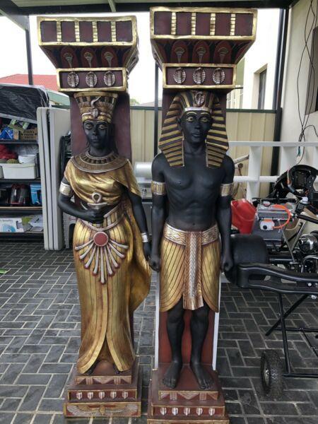 Egyptian Pharoah Statues