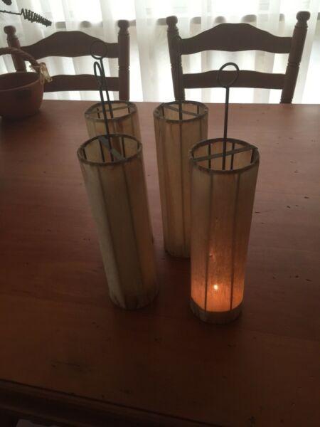 4 pigs bladder candel holders
