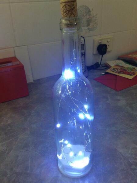 Decorative lighted Bottle