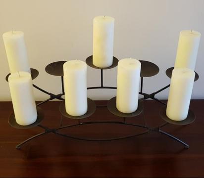 Wrought Iron Candelabra (Holds 9 Candles)