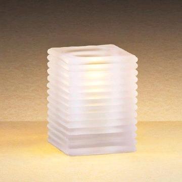 18 x frosted glass candle holders cafe restaurant 10cm